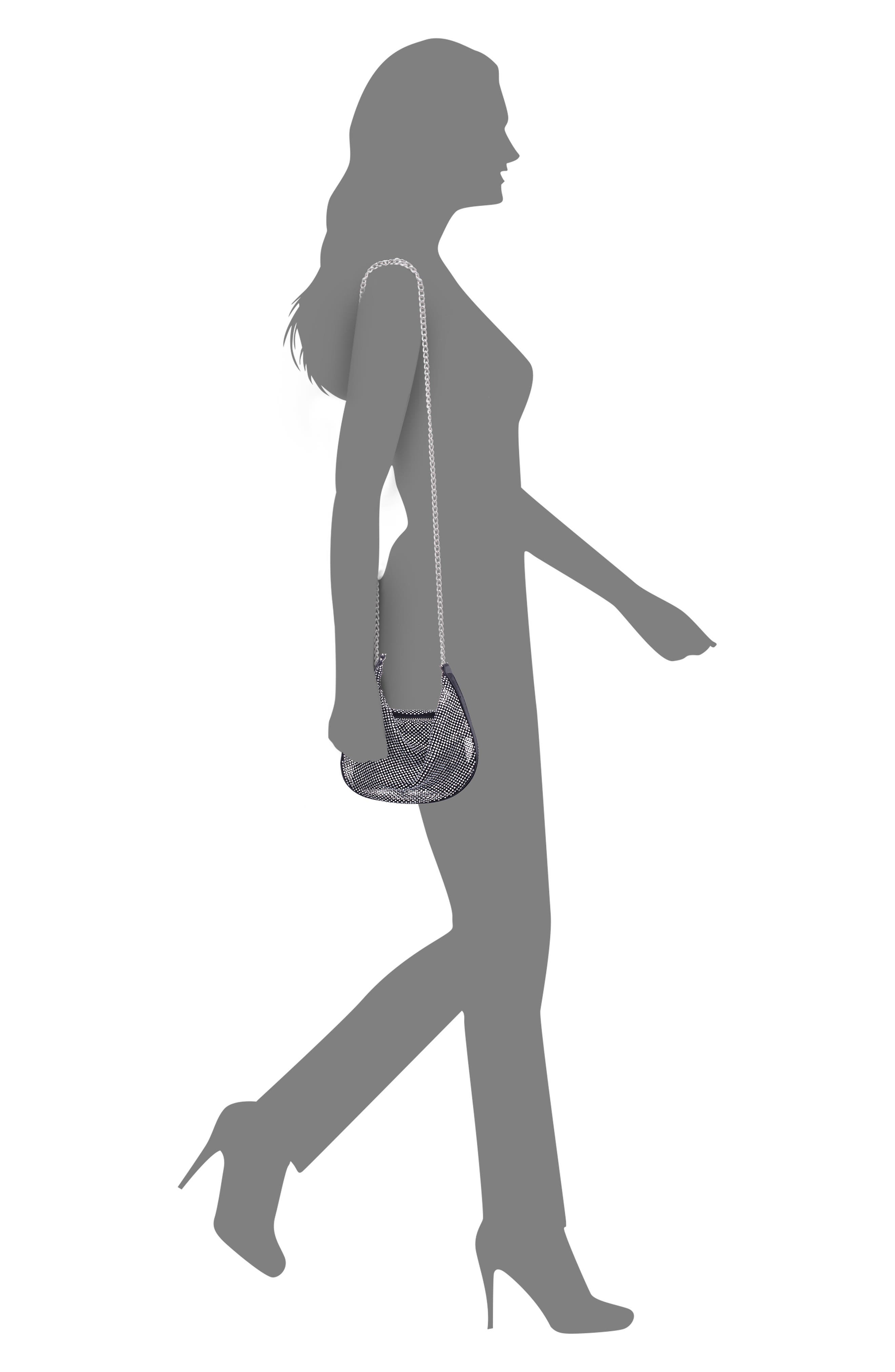 Nina Racquel Shoulder Bag, Alternate, color, Black