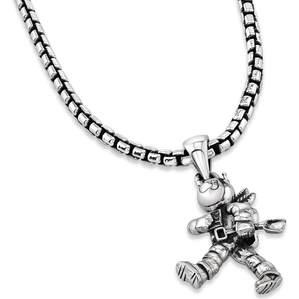 Room101 Moon Man Pendant In Silver