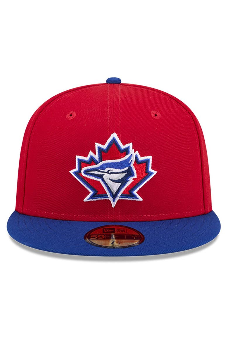 Men's New Era Red/Royal Toronto Blue Jays 2026 Canada Day 59FIFTY Fitted Hat, Alternate, color, Red