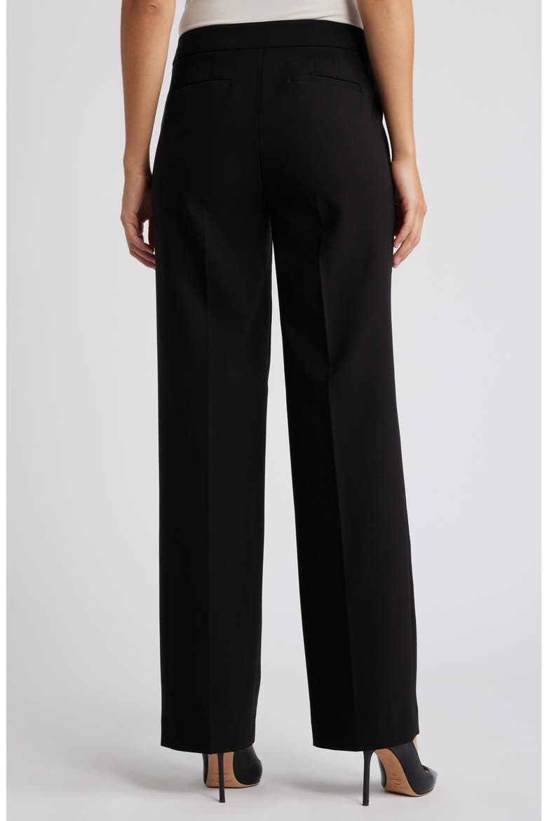 High Waist Straight Leg Pants, Alternate, color, ANNE BLACK