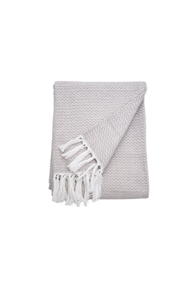 Blythe Natural 50" x 70" Throw Blanket, Main, color, Brown