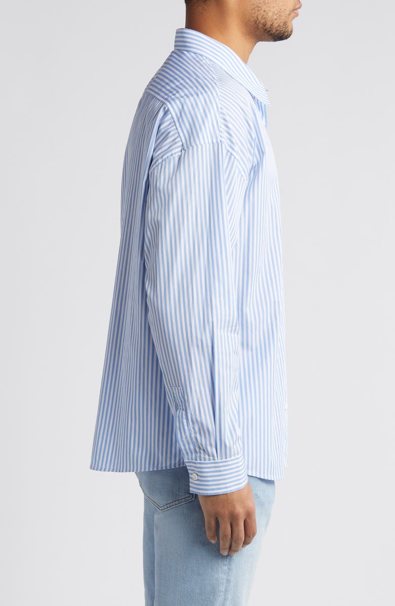 FRAME Stripe Relaxed Fit Button-Up Shirt, Alternate, color, 