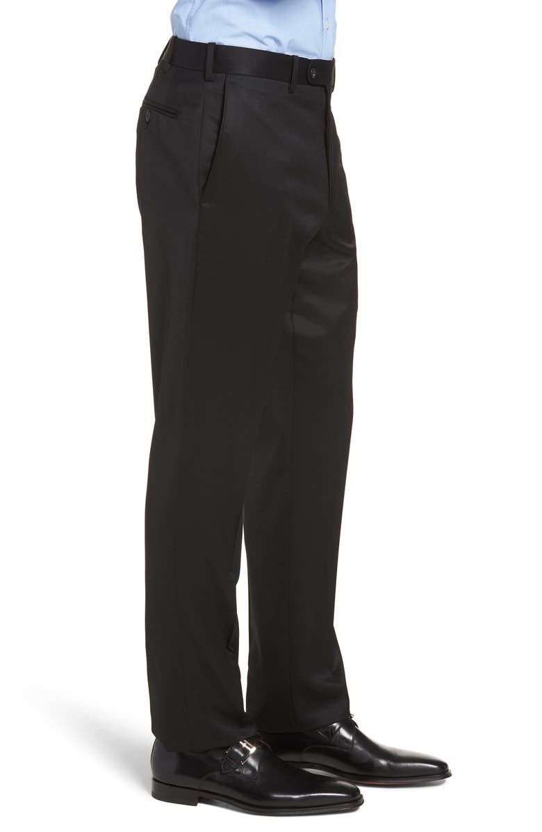 John W. Nordstrom<sup>®</sup> Torino Classic Fit Flat Front Solid Dress Pants, Alternate, color, 