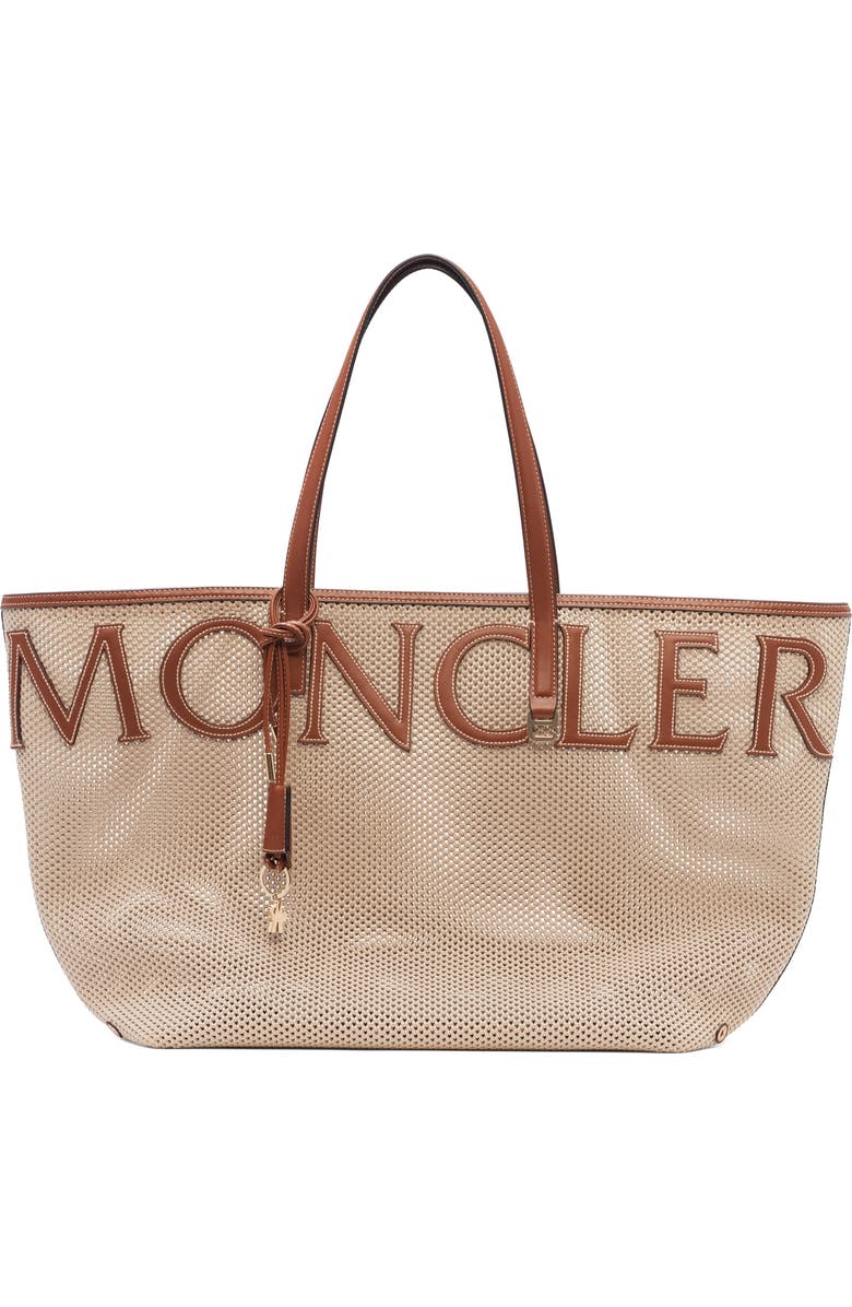Moncler Very Large Mesh Tote Bag, Main, color, 035-Gardenia