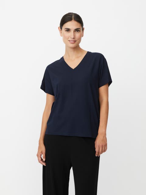 Mabadu V-Neck Draped T-Shirt