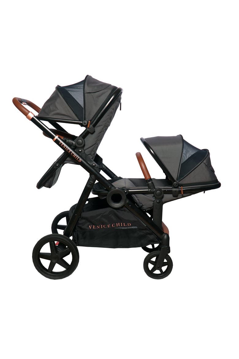 Maverick Stroller & Second Toddler Seat, Main, color, TWILIGHT GRAY
