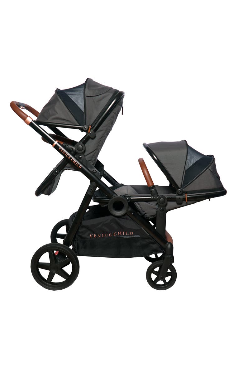 Venice Child Maverick Stroller & Second Toddler Seat, Main, color, Twilight Gray
