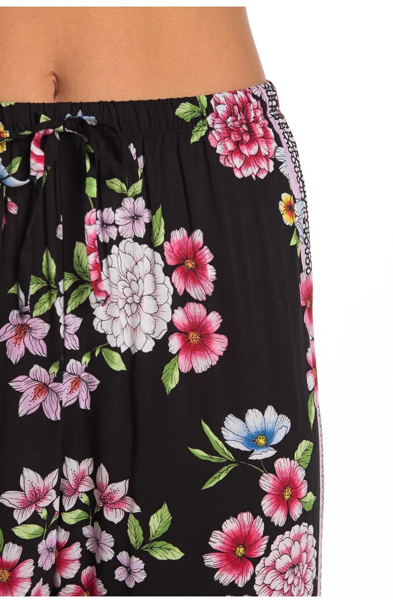 Kensie Floral Print Drawstring Pajama Pants, Alternate, color, 