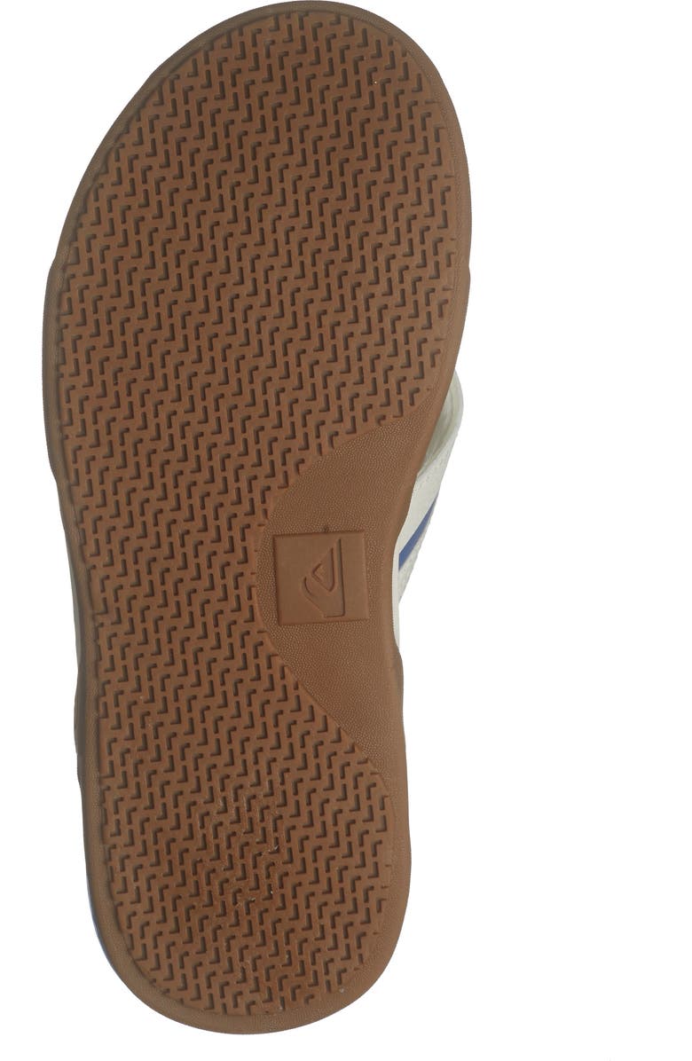 Quiksilver Dylan Deluxe Flip Flop, Alternate, color, Natural/ Med Blue