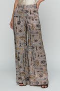 L'AGENCE Pilar Houndstooth Key Wide Leg Pants