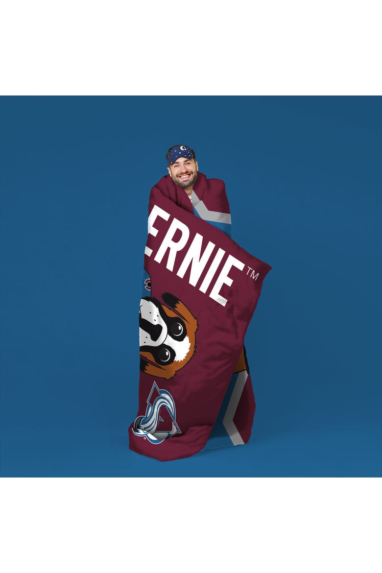 Colorado Avalanche Bernie Mascot 60" x 80" Raschel Throw Blanket, Alternate, color, None