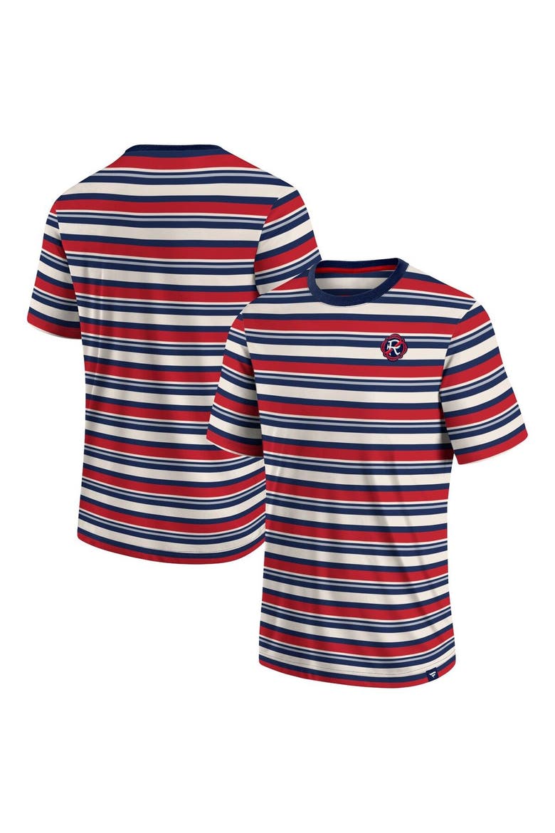 Men's Fanatics Branded Red New England Revolution Shot Clock Stripe T-Shirt, Main, color, Red