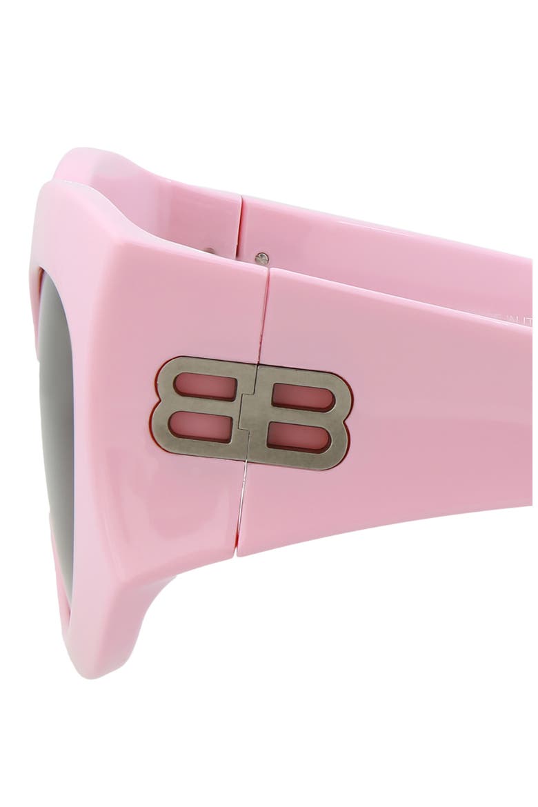 56mm Statement Sunglasses, Alternate, color, PINK PINK BROWN