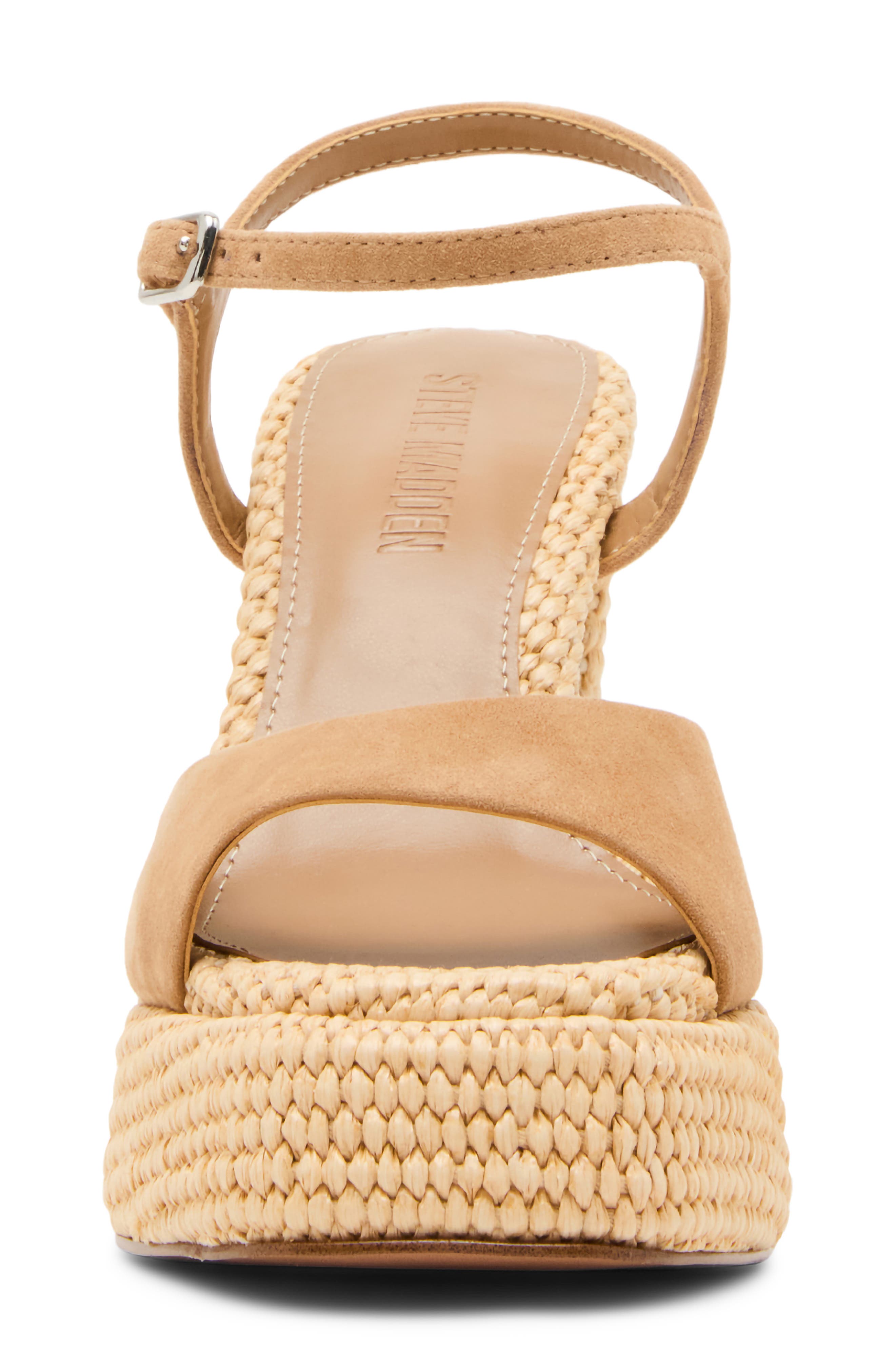 Steve Madden Liandra Platform Sandal, Alternate, color, Tan Suede