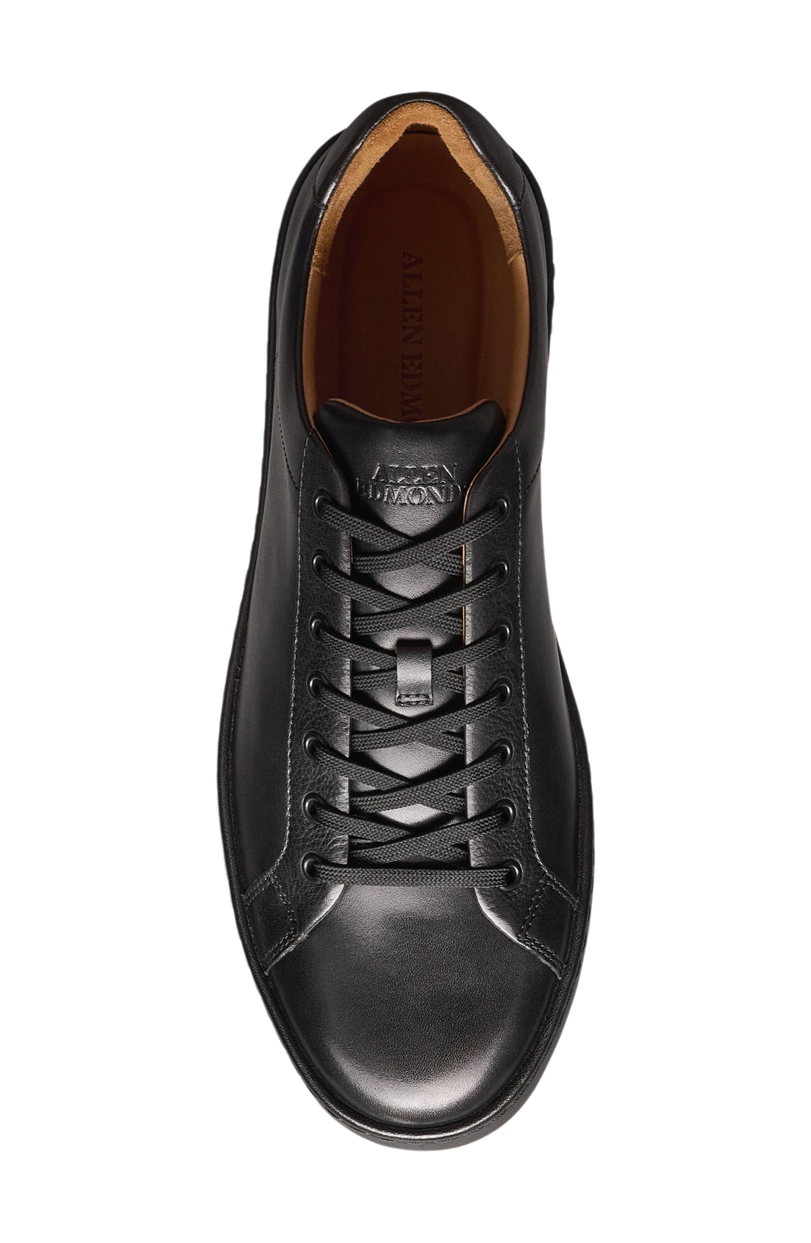 Allen Edmonds Barnes Low Top Sneaker, Alternate, color, Black
