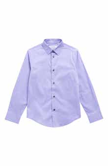 Kids' Long Sleeve Stretch Solid Shirt