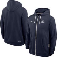 Nike Men's Nike Navy Team USA Standard Issue Dri-FIT Full-Zip Hoodie