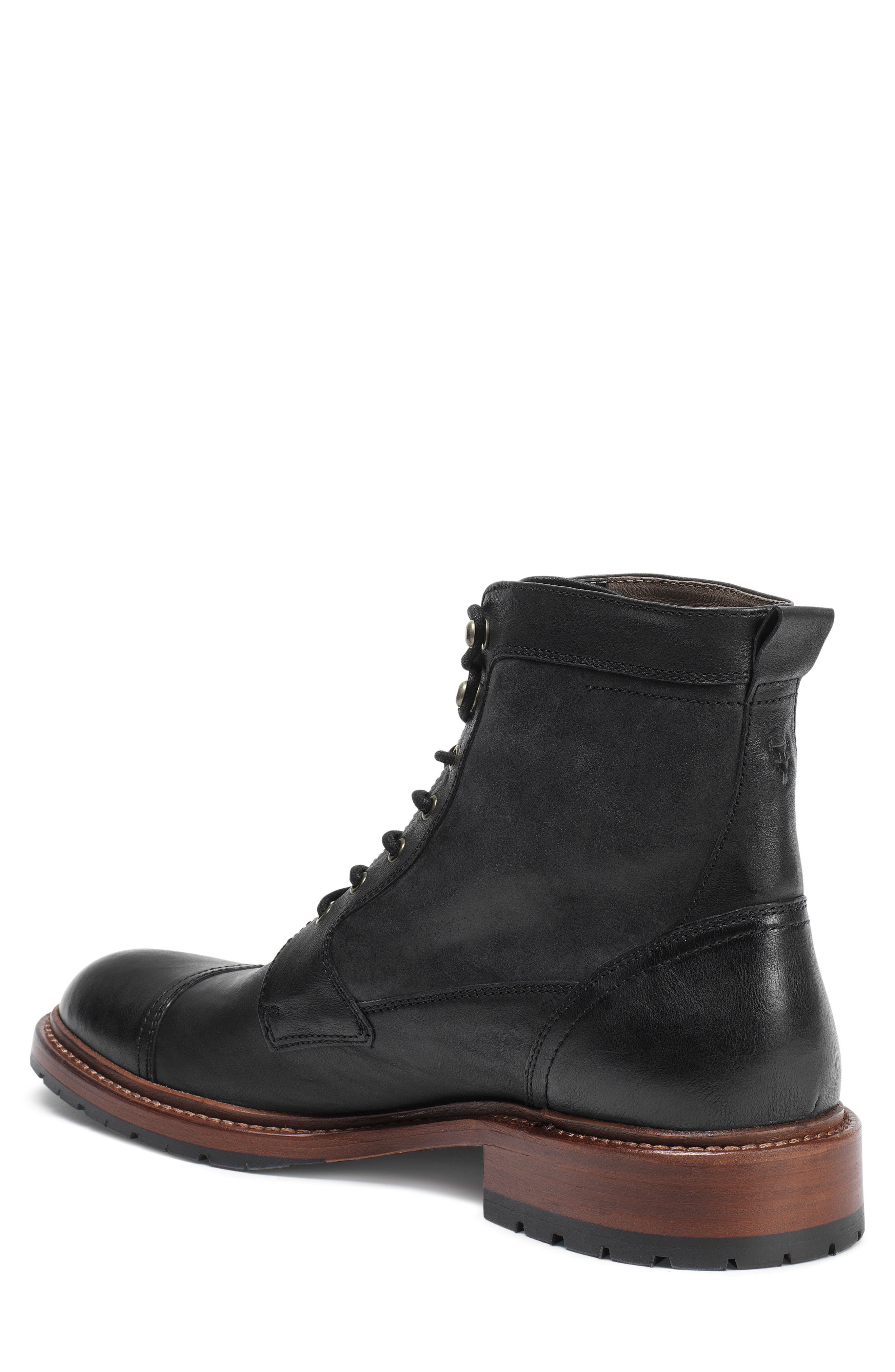 Trask 'Lowell' Cap Toe Boot, Alternate, color, 