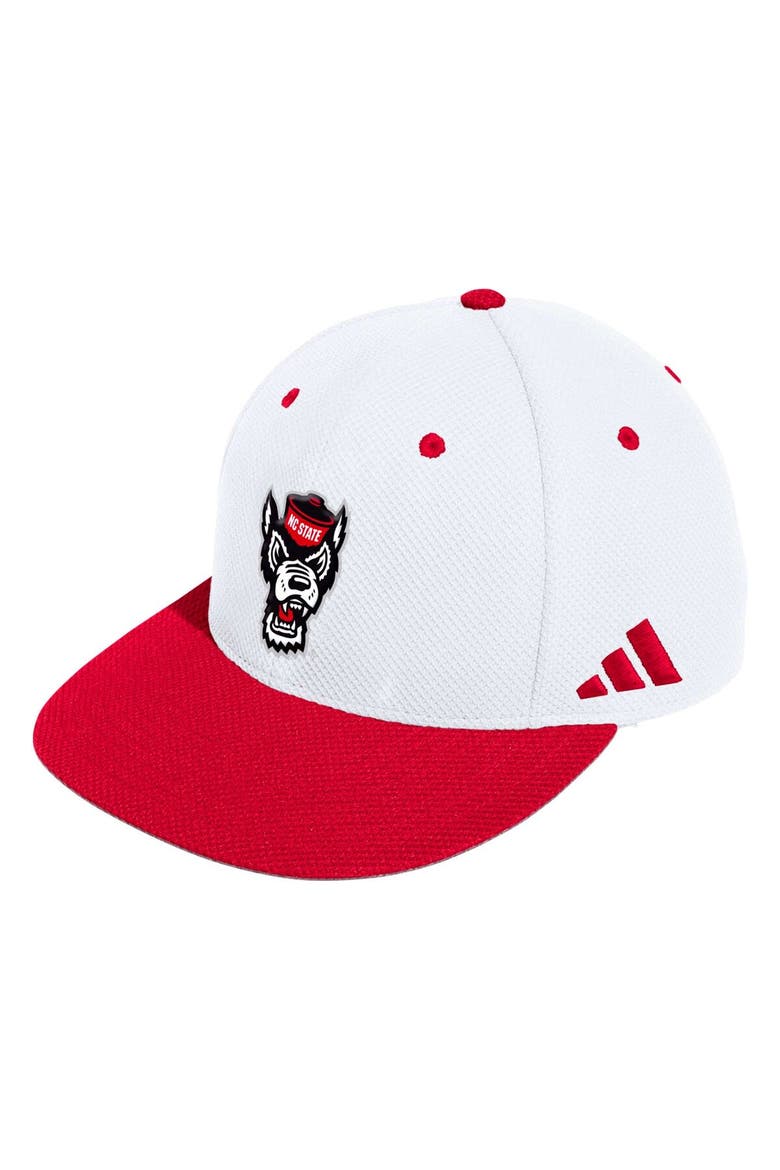 Men's adidas White NC State Wolfpack On-Field Baseball Fitted Hat, Alternate, color, White