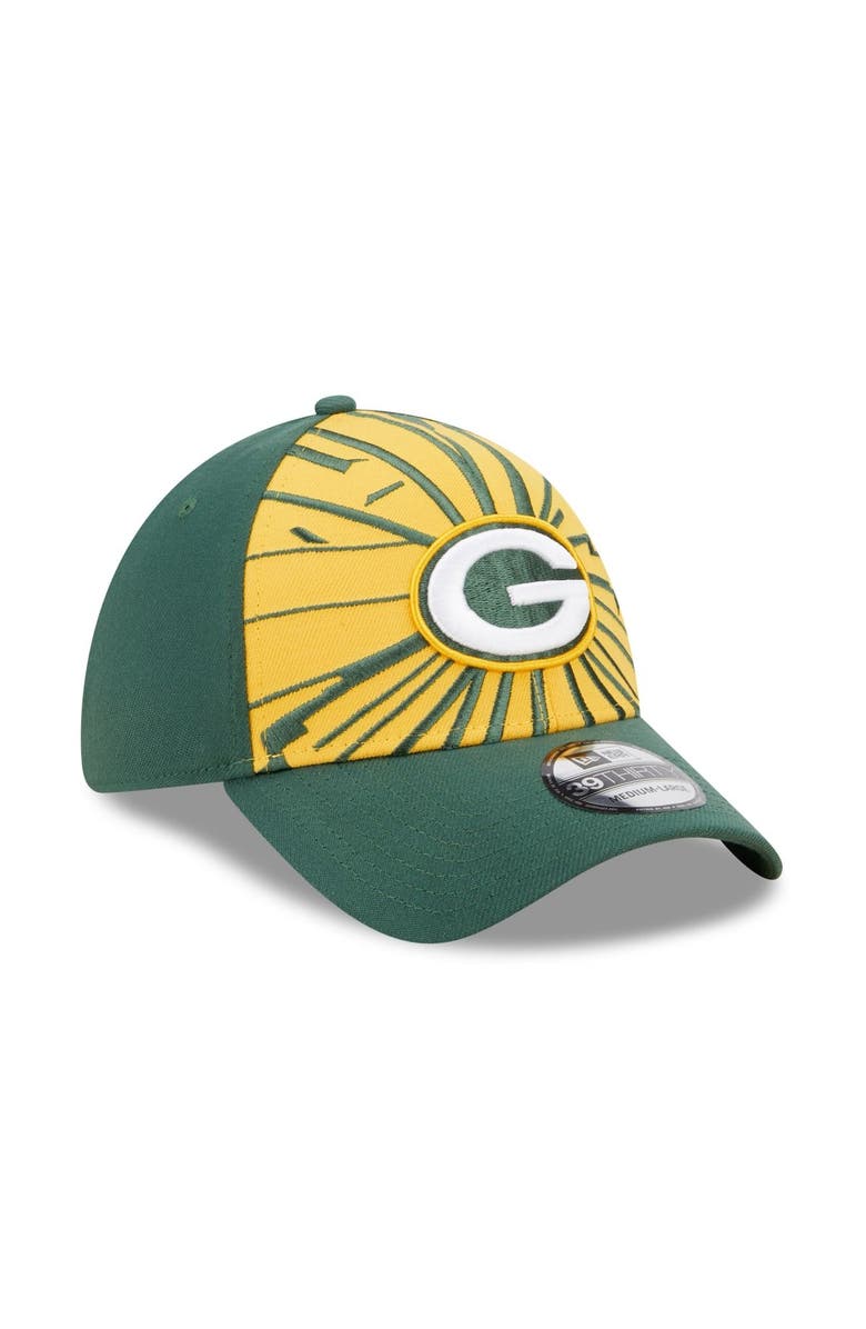 New Era Men's New Era Green/Gold Green Bay Packers Shattered 39THIRTY Flex Hat, Alternate, color, Green