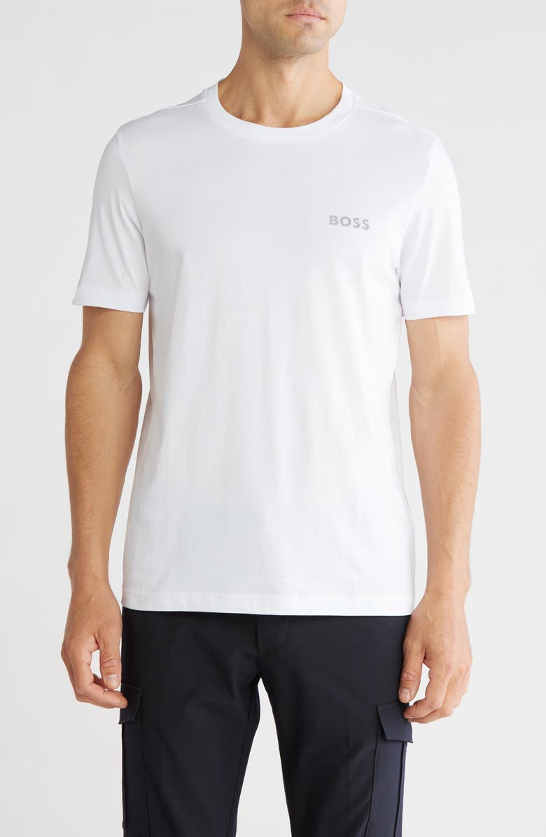 BOSS Logo Graphic T-Shirt, Main, color, White