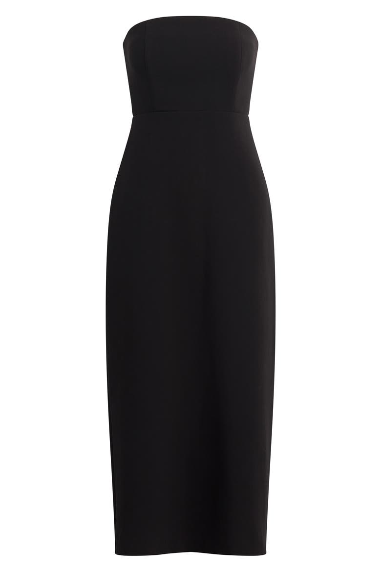 The Willow Strapless Maxi Dress, Alternate, color, BLACK