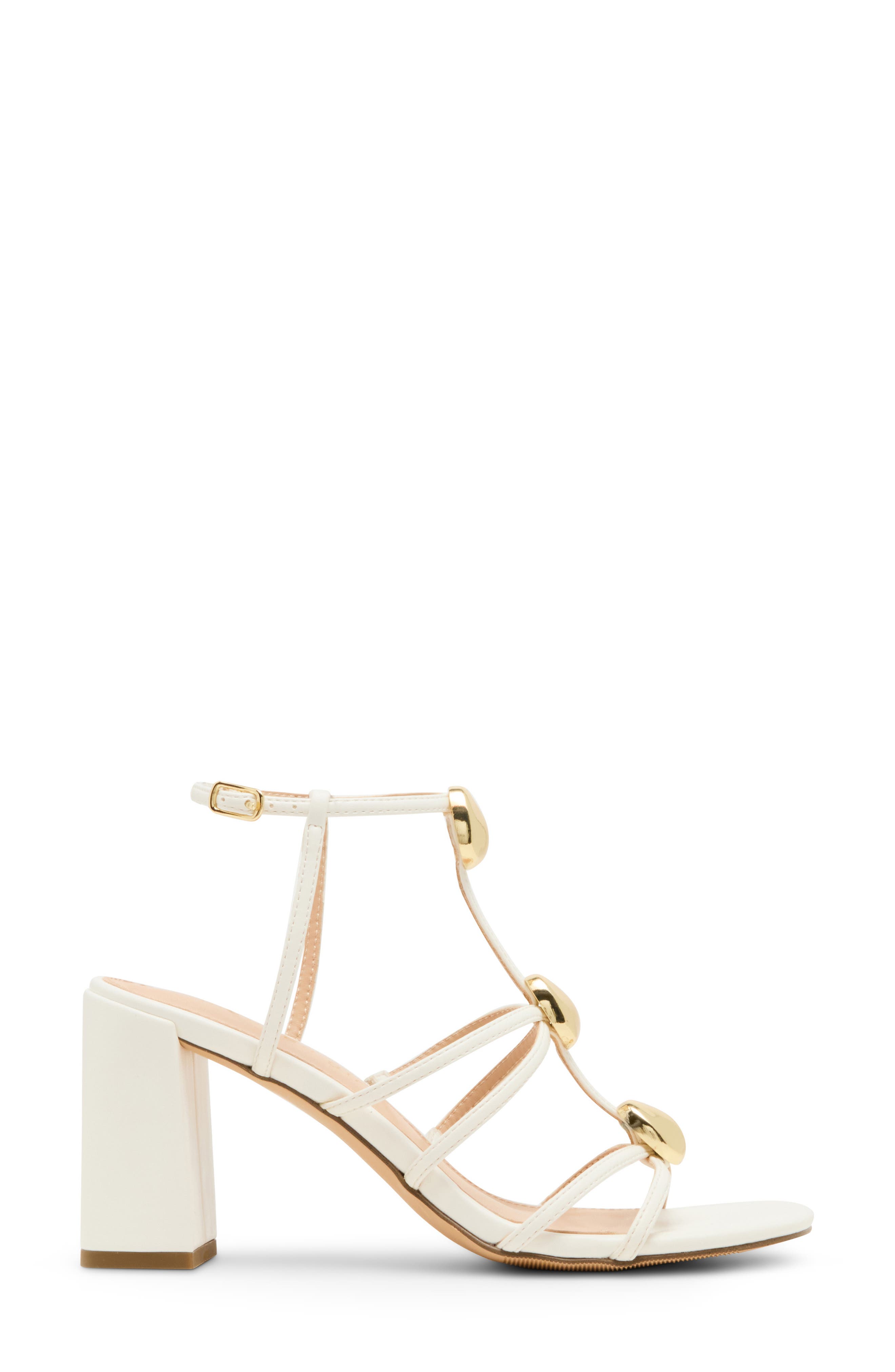 Madden Girl <p>Laylaa Faux Leather Strappy Sandal (Women)</p>, Alternate, color, White Paris