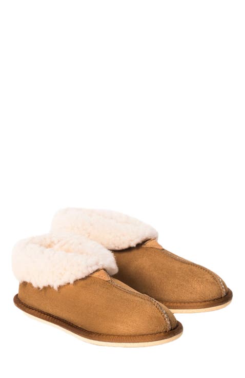 Ladies' Shearling Bootee Slippers