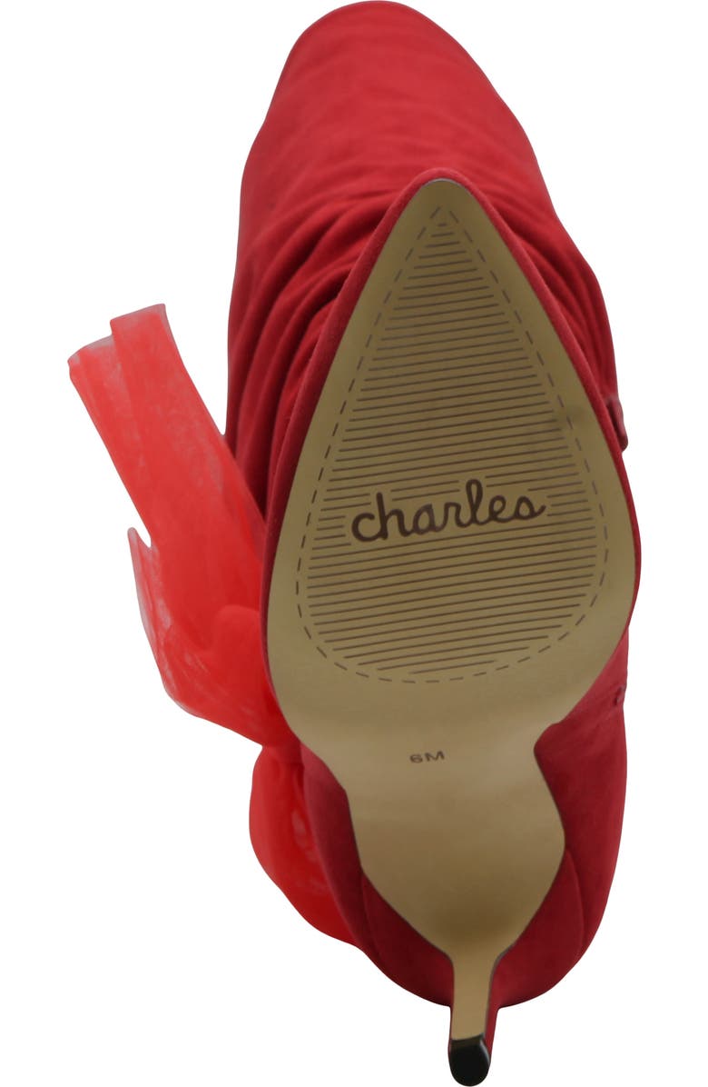 Charles by Charles David Pizzi Pointed Toe Knee High Boot, Alternate, color, Red-Ms