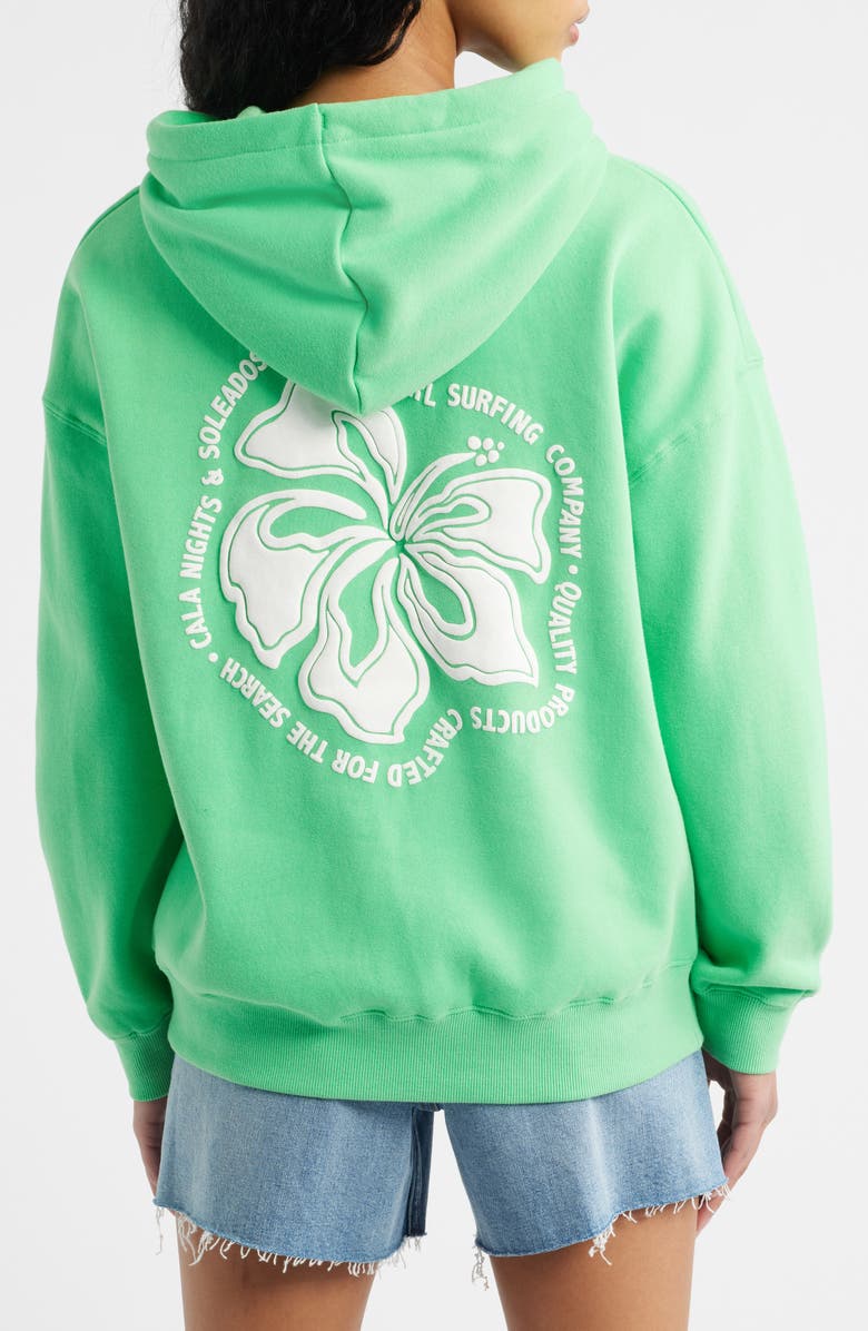 Rip Curl Surf Puff Heritage Hoodie Pullover, Alternate, color, Green