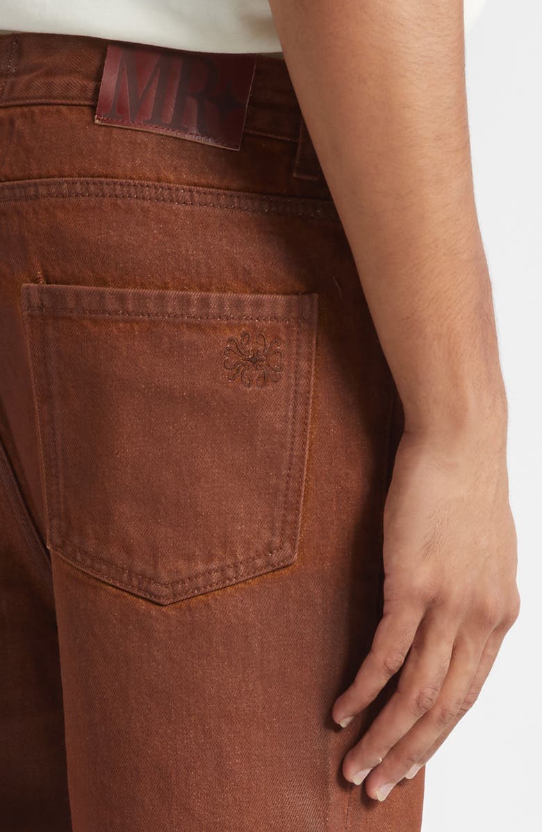 MIDNIGHT RODEO Texoma Waxed Denim Jeans, Alternate, color, Coated Brown