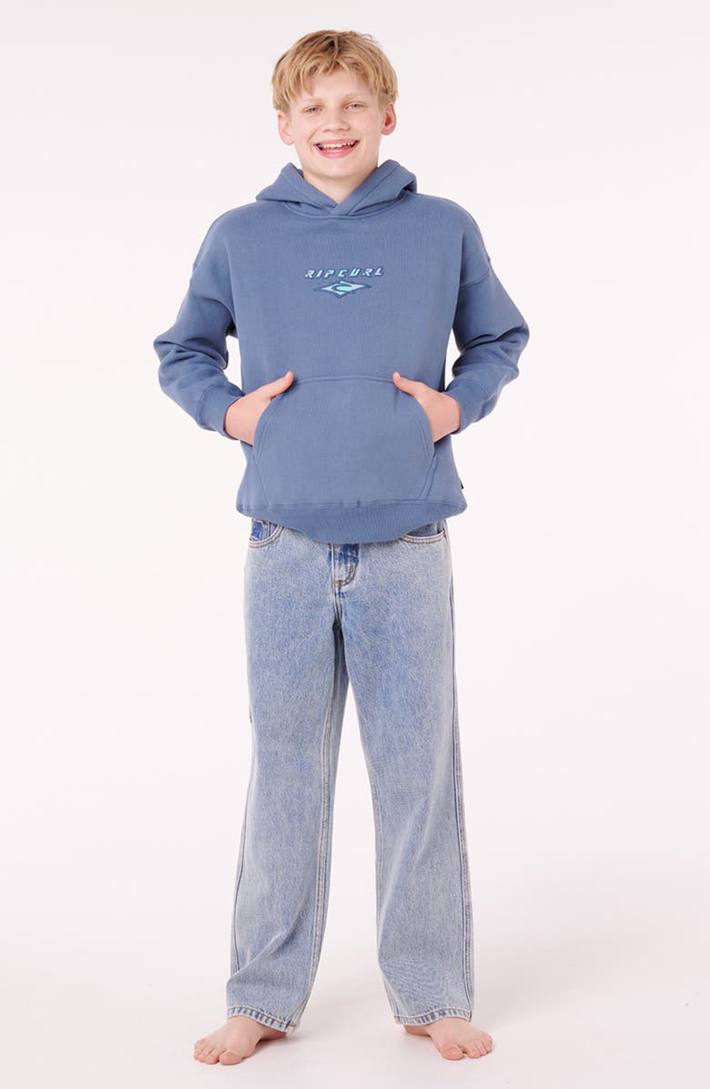 Rip Curl Kids' Faded Out Hoodie, Alternate, color, Bluefin