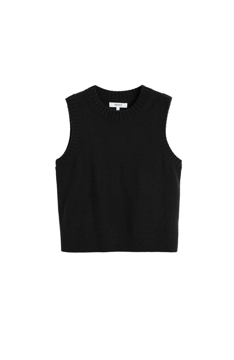 Chinti & Parker Wool Cashmere Tank, Alternate, color, Black