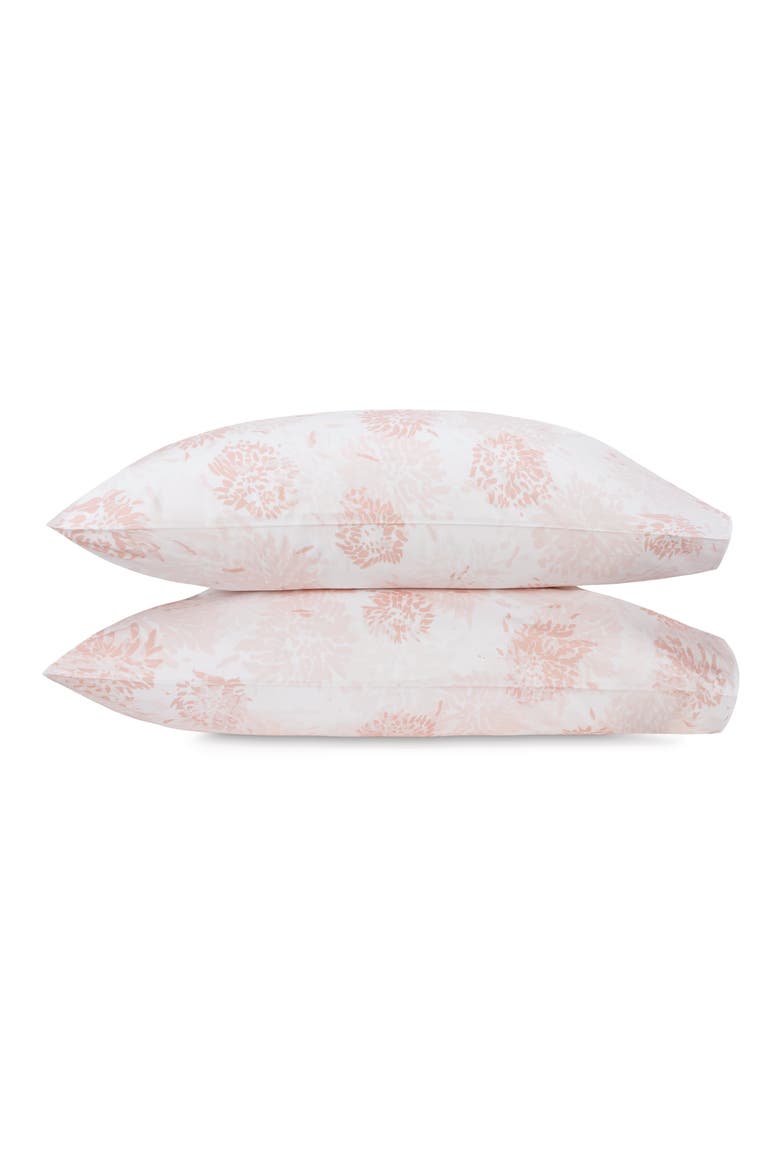 Chrysanthemum Set of 2 500 Thread Count Pillowcases, Main, color, BLUSH