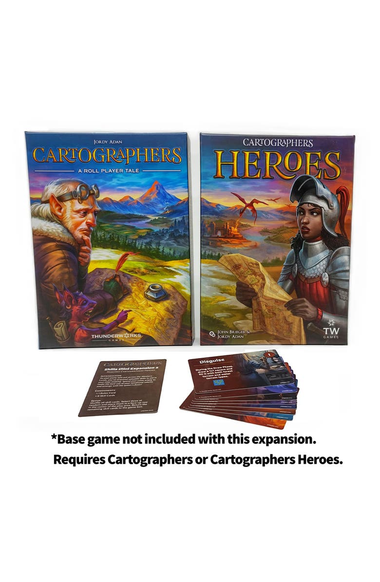 Thunderworks Games Cartographers Skills 2 Miniexpansion With 8 New Skill Cards, Alternate, color, Multicolored