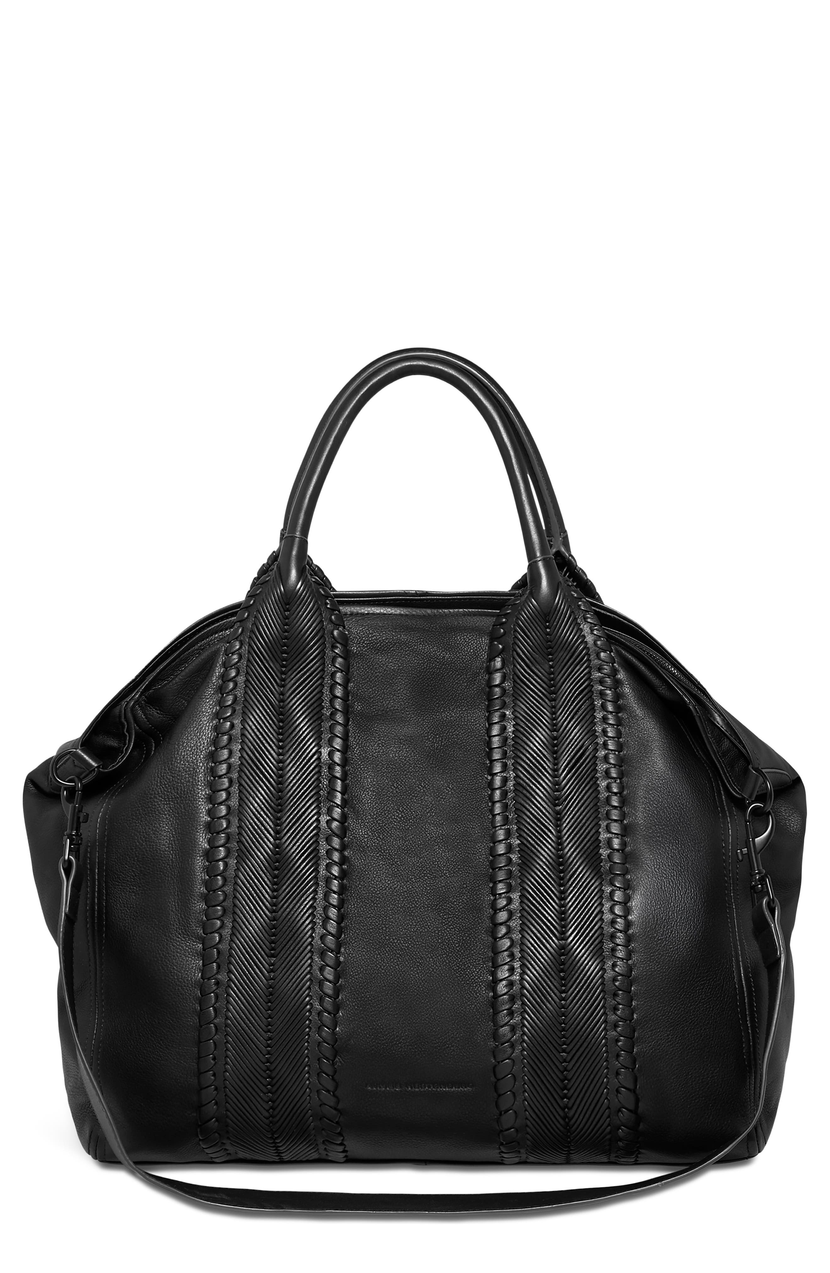 All for Love Convertible Tote, Main, color, BLACK