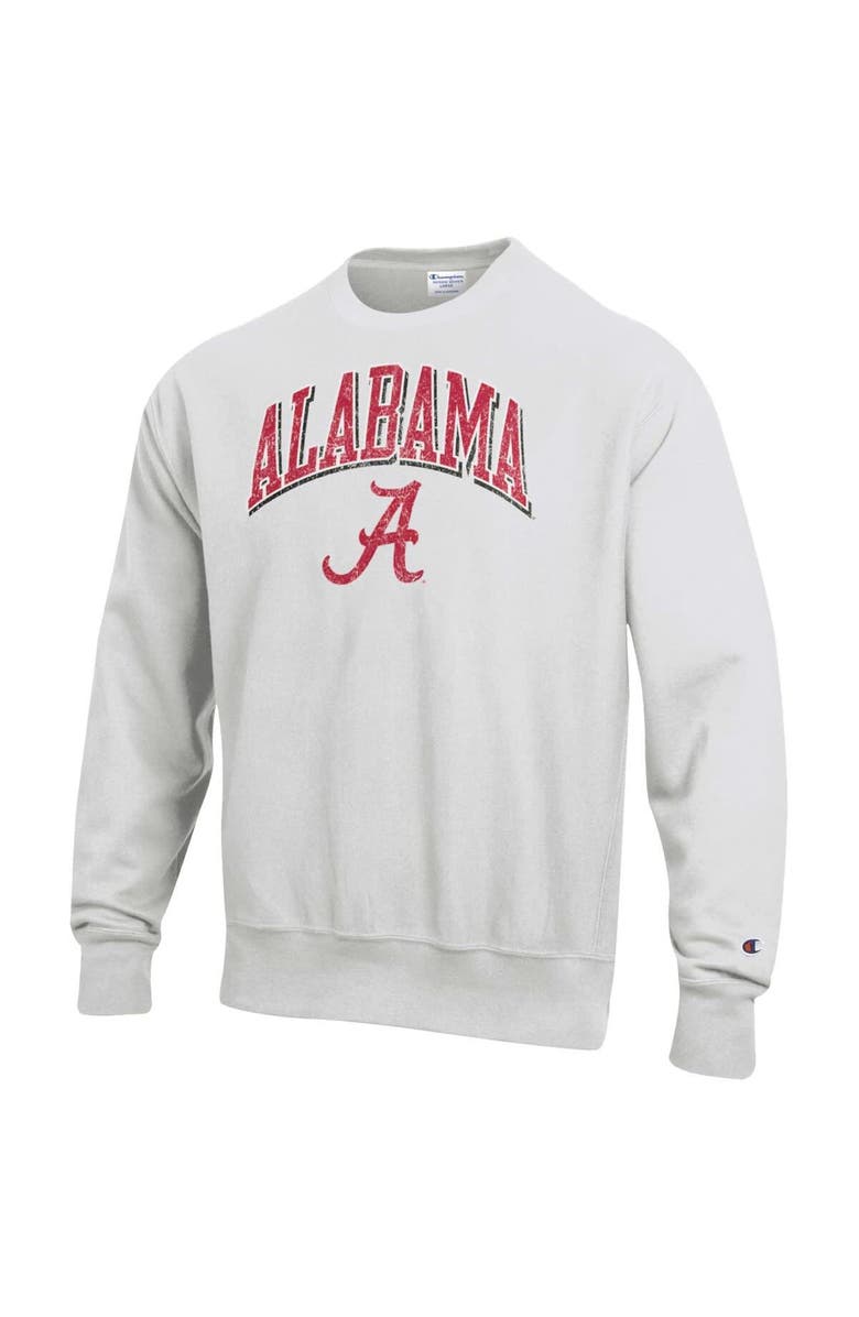 Champion Men's Champion Gray Alabama Crimson Tide Arch Over Logo Reverse Weave Pullover Sweatshirt, Main, color, Gray