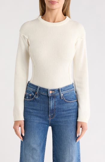Renee C Crewneck Sweater In White