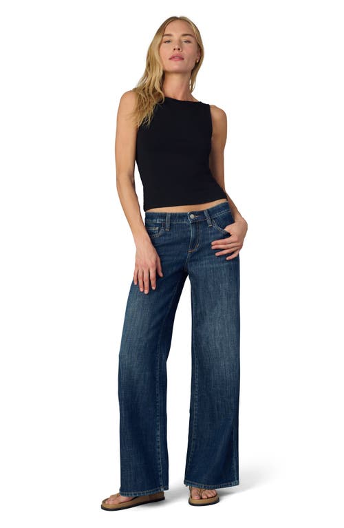 Joe's Jeans The Lou Lou Low-rise Wide-leg Jeans In Blue