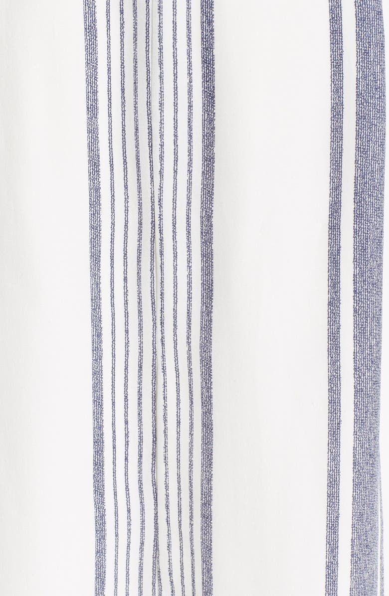 Joie 'Sief' Stripe Silk Dress, Alternate, color, Porcelain/ Dark Navy