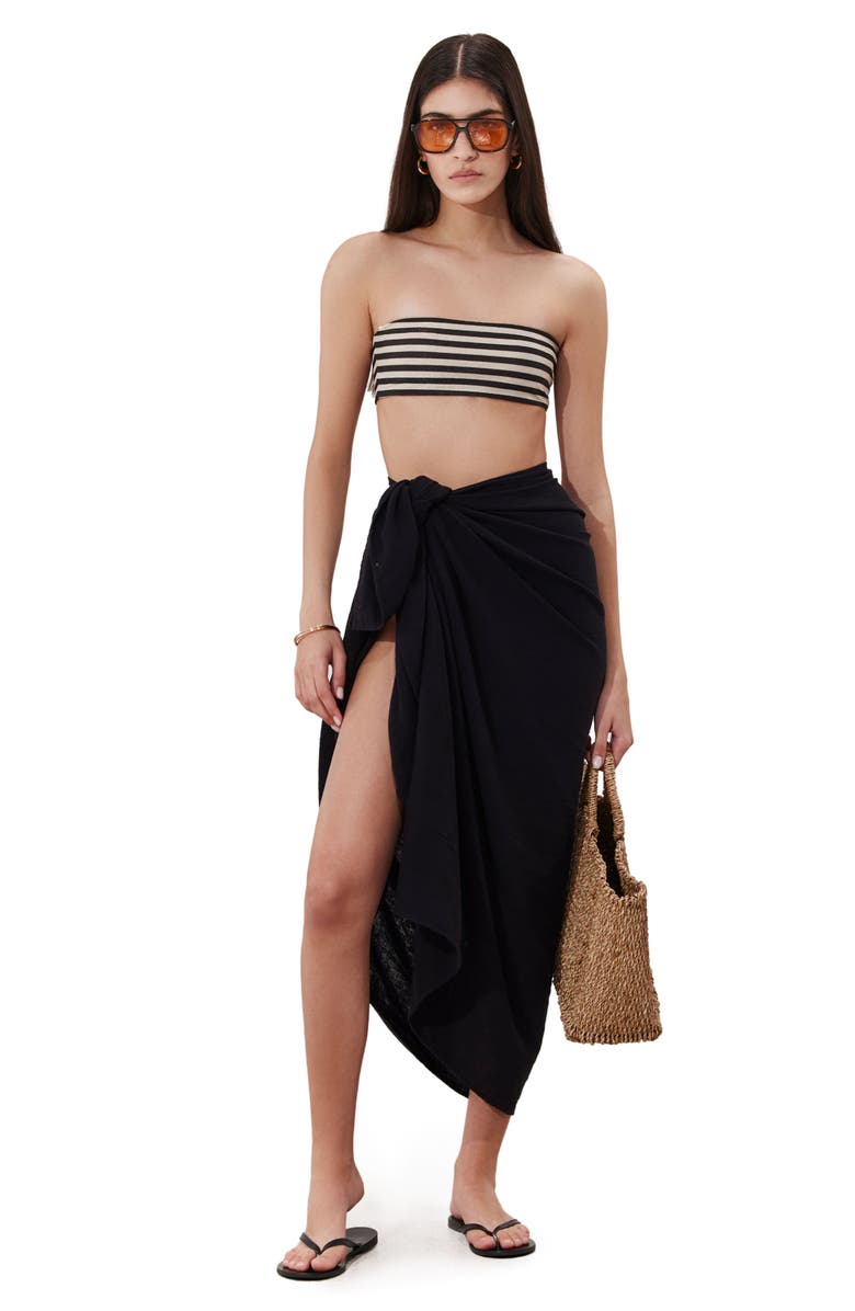 Gottex Beach Life Noa Pareo Cover-Up, Alternate, color, Black