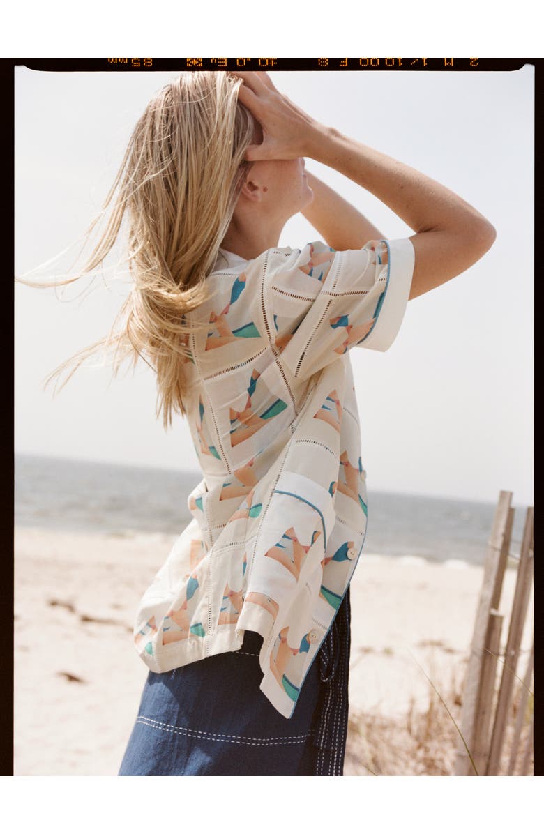 Tombolo 'Tom Wesselmann - Seascape Drop-Out' Patchwork, Alternate, color, White