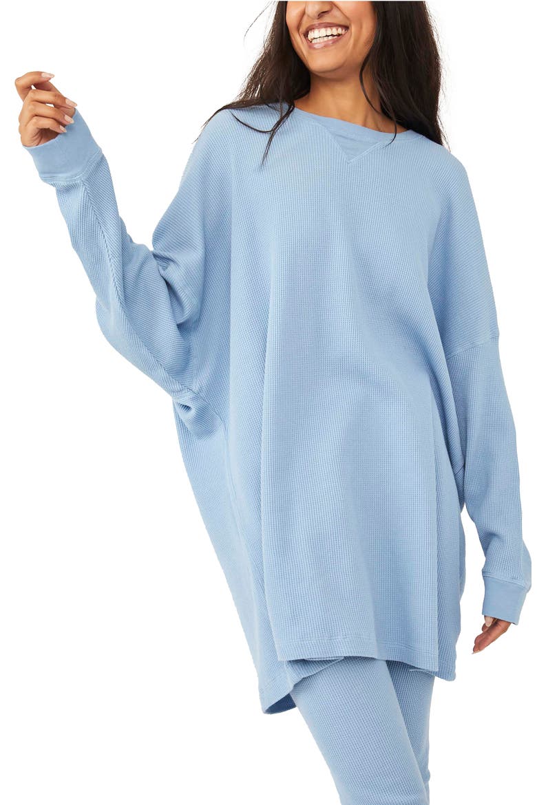 Early Night Cotton Thermal Top, Main, color, RAINY SEASON