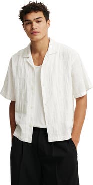 Cotton On Men's Box Fit Short Sleeve Shirt