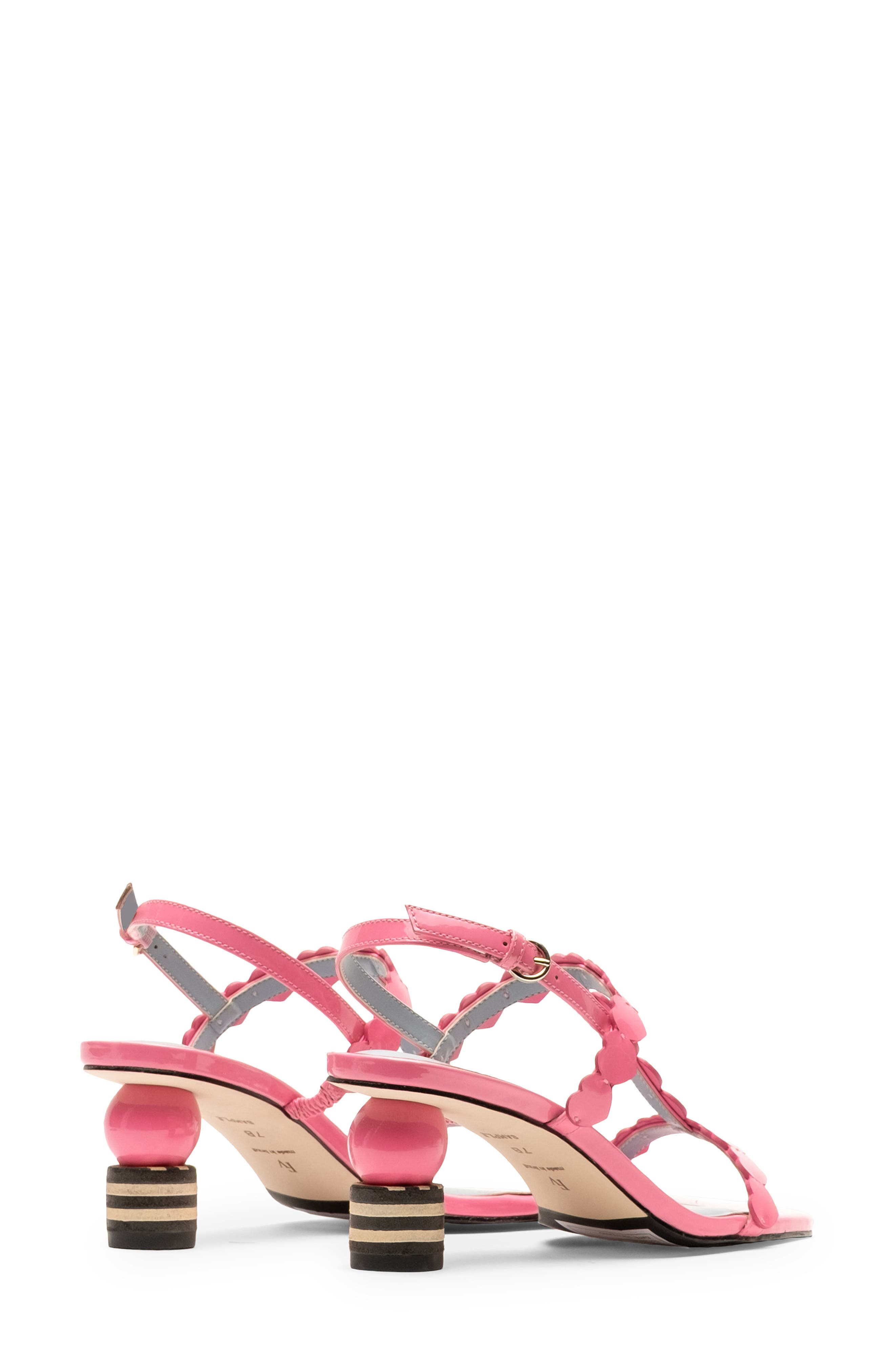 Kiki Heart Strap Sandal, Alternate, color, PINK