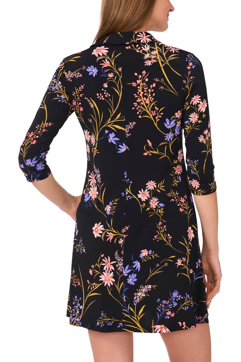 O-Ring Zip Swing Dress, Alternate, color, RHUBARB