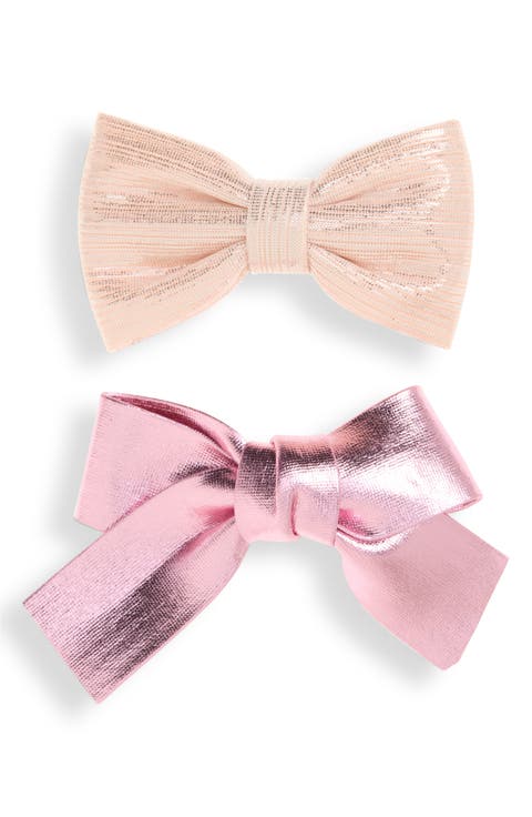 Kids' 2-Pack Metallic Hair Bows