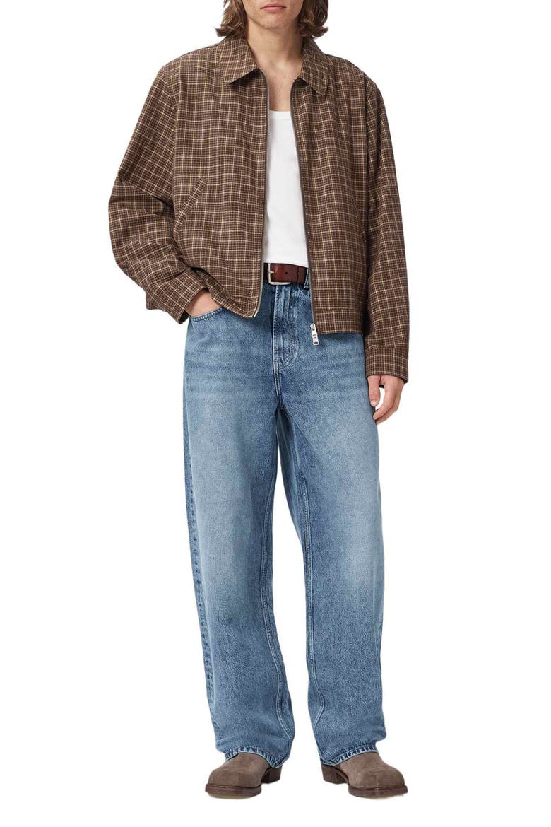 Rivet Slouch Straight Leg Jeans, Alternate, color, LIGHT INDIGO