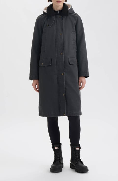 Ellie Coated Padded Longline Coat