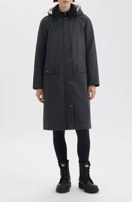 Hunter Ellie Coated Padded Longline Coat